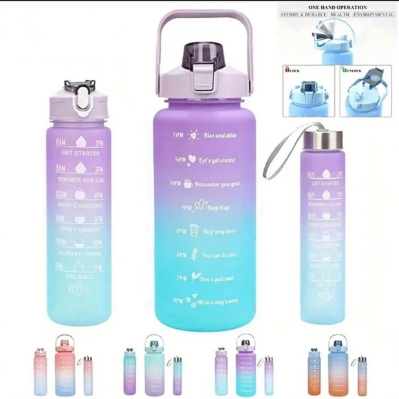 Set of 3 matching Water Bottles *NEW* - Picture 5 of 11